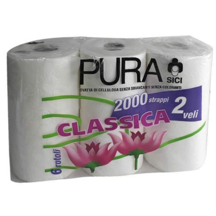 Papel higiénico de 6 rollos de 2 capas