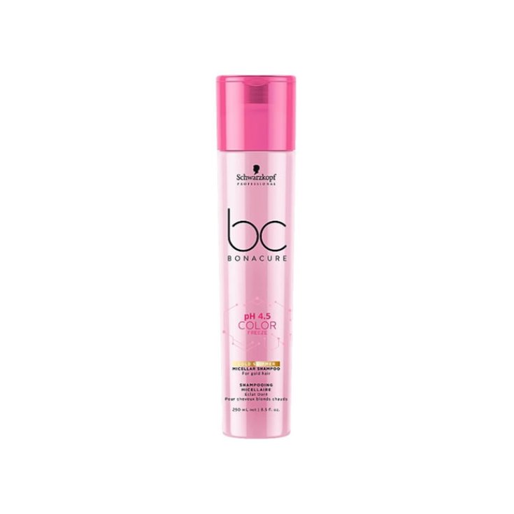 Schwarzkopf Bc pH 4.5 Color Freeze Gold Shimmer Champú Micelar 250ml