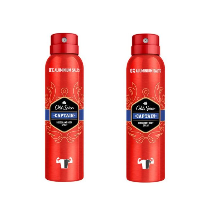 Old Spice Captain Desodorante Spray 150ml Set 2 Piezas 2019