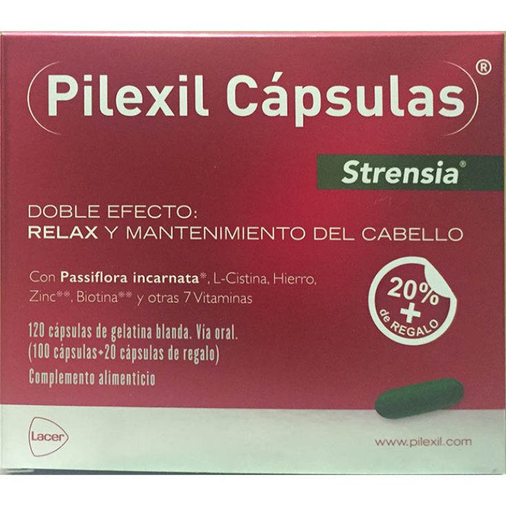 Pilexil Strensia Cápsulas Anticaída 120 Unidades