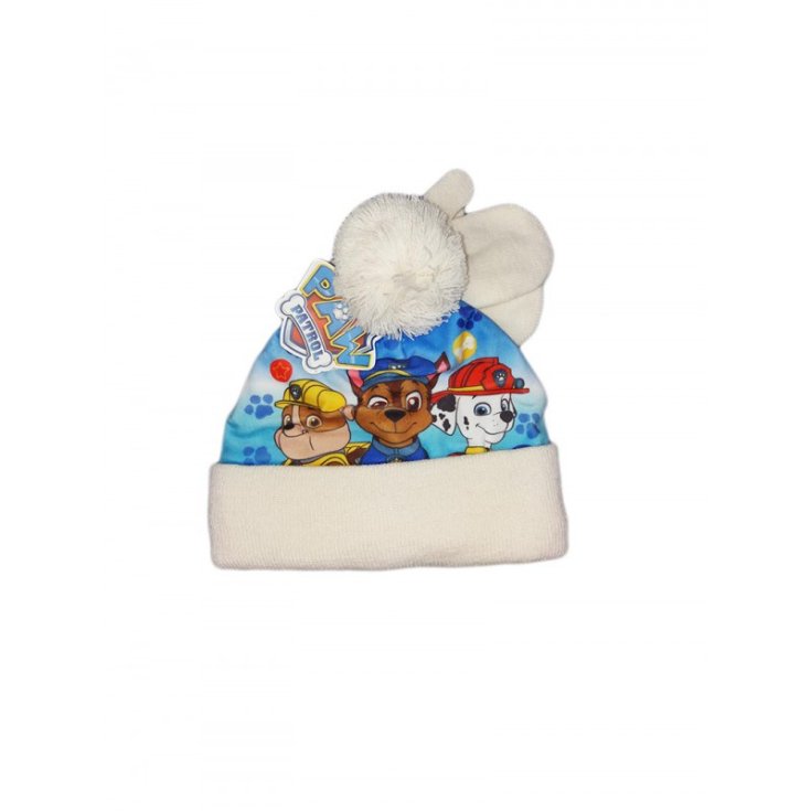 Set 2pcs gorro gorro manoplas guantes bebe niño Patrulla Canina blanco talla 50