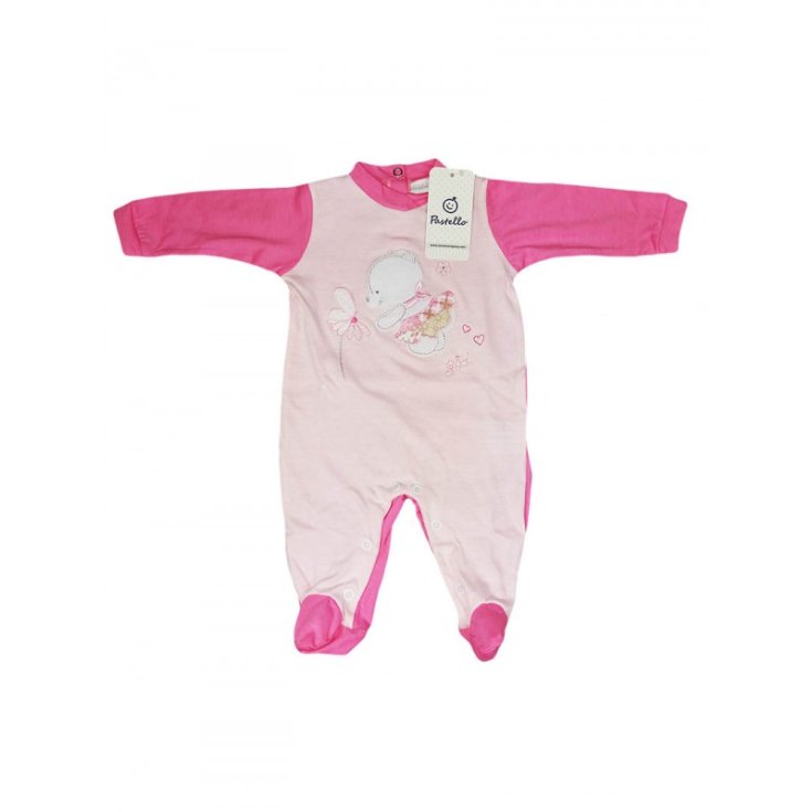 Pelele bebé niña algodón Rosa Pastel 6 - 9 m