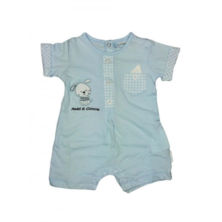 Pelele bebe mameluco bebe media manga Cielo pastel 1 - 3 meses