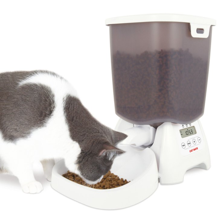 CAT MATE CUENCO AUTOMATICO 3 COMIDAS BLANCO