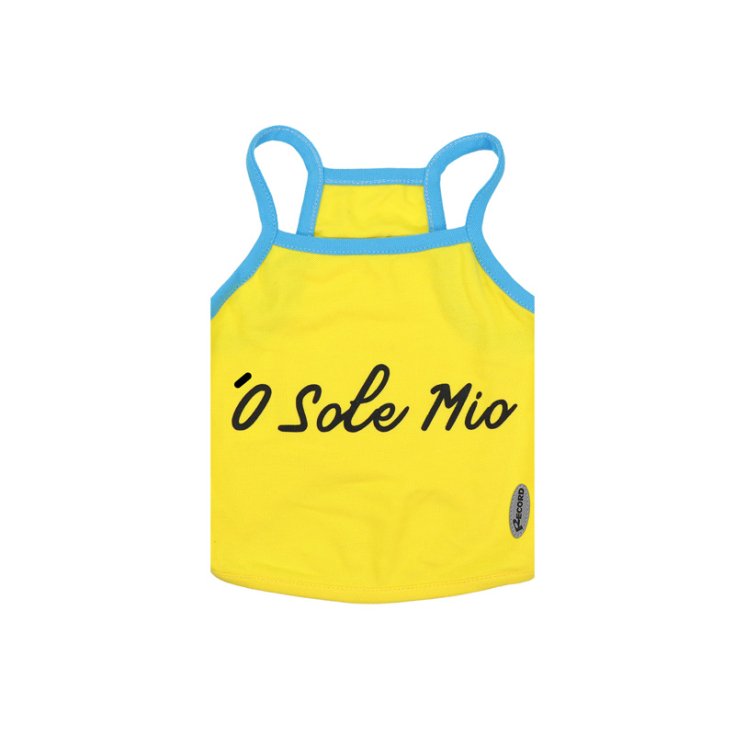 RECORD TANK TOP 'O SOLE MY AMARILLO, AZUL