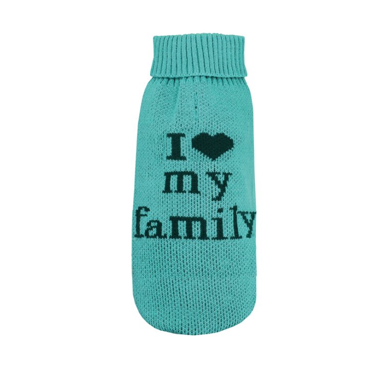 SUDADERA DISCO I LOVE MY FAMILY AZUL