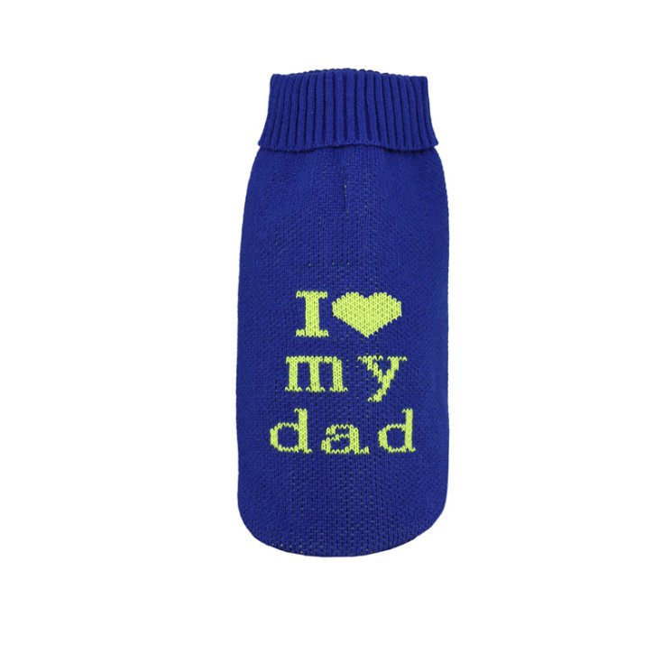 SUÉTER RECORD AMO A MI PAPÁ AZUL XL