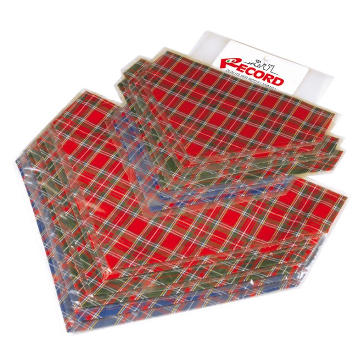 SET 12 PZS BANDANAS ESCOCESAS RECORD 2 TALLAS.
