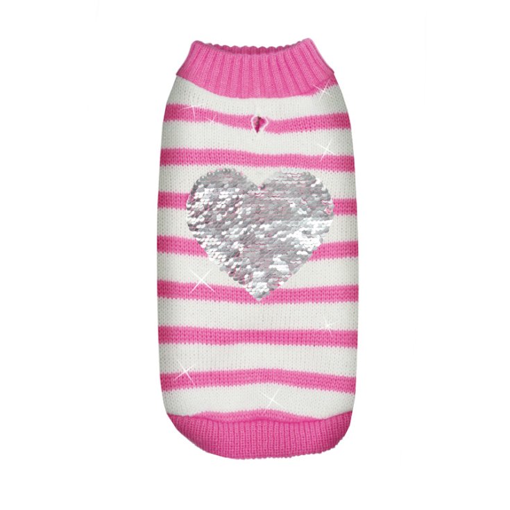 SUÉTER RECORD PULLOVE ROSA, BLANCO X