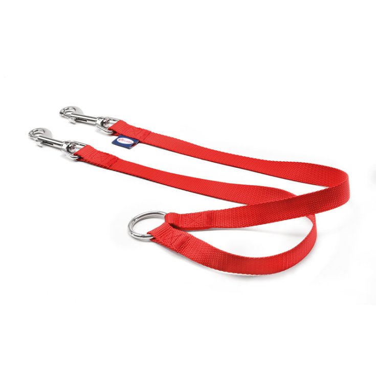 ACOPLADOR PARA PERROS RECORD EN NYLON ROJO 1,6X4