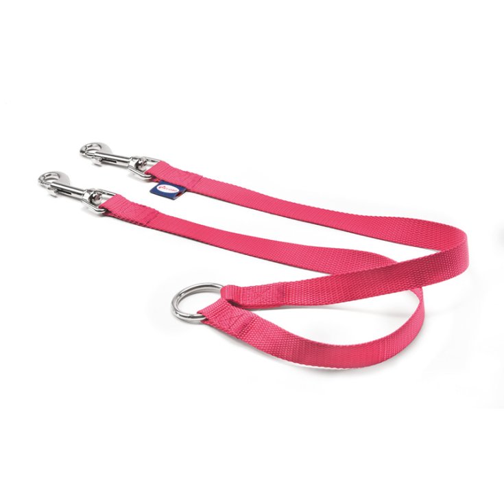 ACOPLADOR PARA PERROS RECORD EN NYLON ROSA 2X45 C