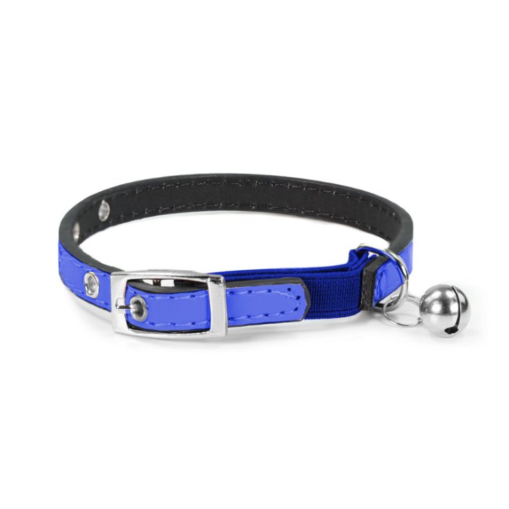 COLLAR PARA GATO RECORD EN POLIPIEL AZUL 1