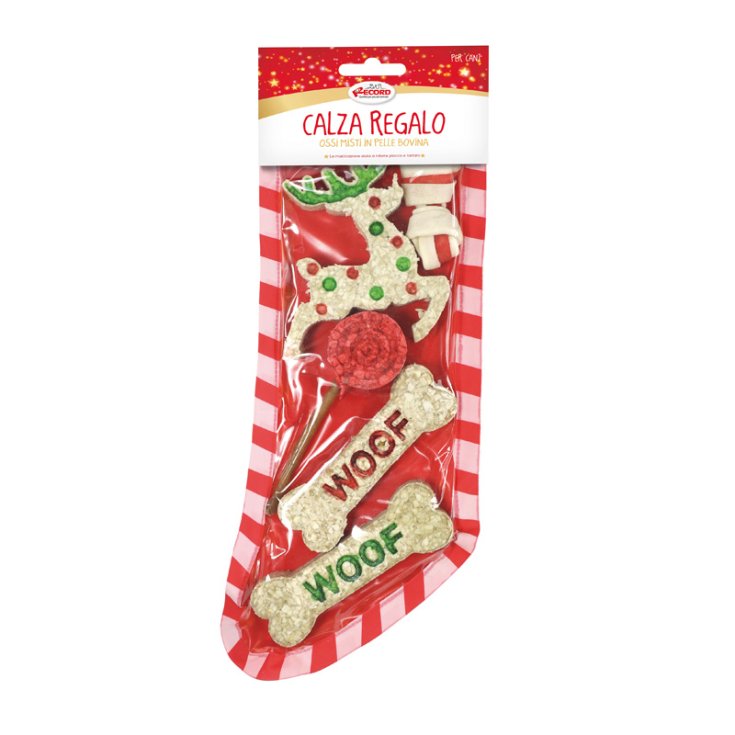 CALCETINES REGALO DISCOS DE NAVIDAD CON SNACK C