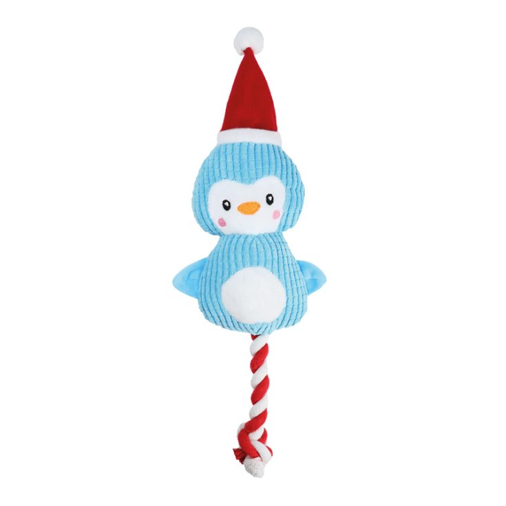 DISCO DE PELUCHE DE NAVIDAD CON CUERDA DE PINGUI