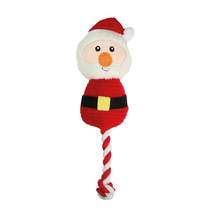 DISCO DE PELUCHE DE NAVIDAD CON CUERDA DE SANTA