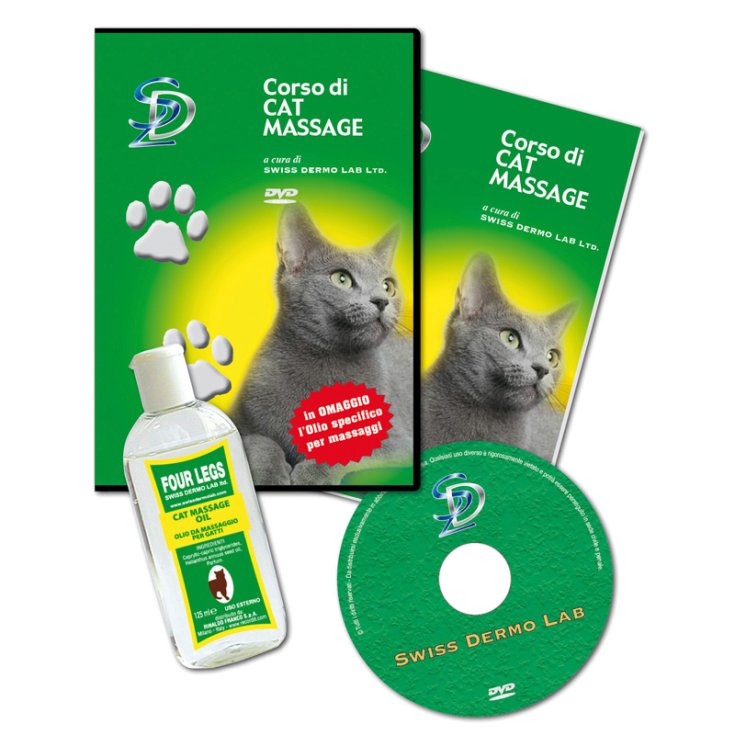 GRABAR CUATRO PATAS - DVD - MASAJE PARA GATOS + ACEITE